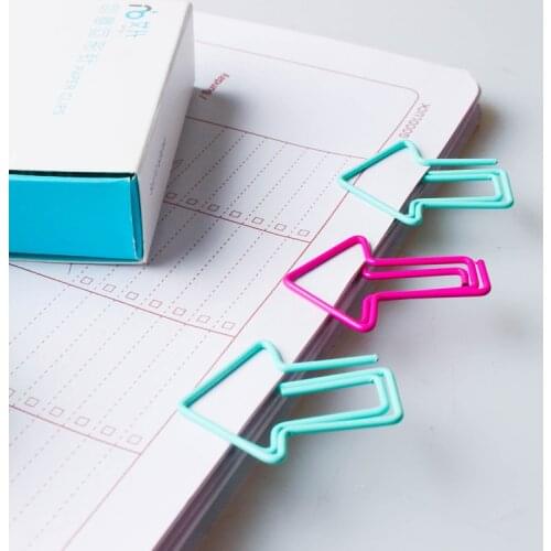 Arrow Paper Clip Metal Pin Arrow Bookmark Cute Special-shaped Paper Clips Decorative Office Supplies Office Accessories Clipes