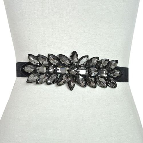 2020 belts for women Fashion Women Rhinestone Elastic Wide Belt Wedding Party Waistband ремень женский