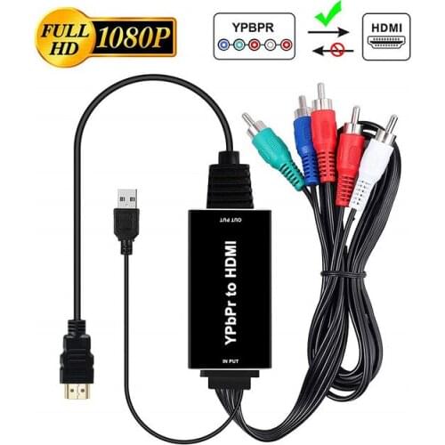20set HDMI to YPbPr Cable 5RCA RGB YPbPr to HDMI Converter Adapter Support 4K Video Audio Converter For PS4 Xbox HDTV