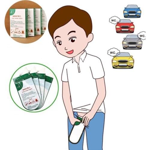4pcs 700ml Emergency Portable Car Urine Bag Vomit Bags Mini Mobile Toilets Disposable Handy Unisex Kids Using Outdoors Mini W.C