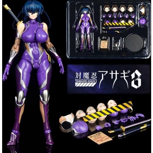 Native Taimanin Asagi Igawa Movable Ninja Yukikaze Rinko Akiyama Pole Dance PVC Action Figure Anime Figure Model Toys Collection