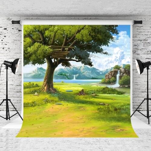 VinylBDS 10x20ft Scenic Photography Background Straw Calls The World Photography Backdrops Spring Mountain Backdrop 3203 LK