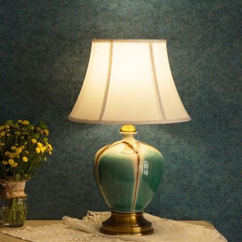 Glazed Jingdezhen Chinese ceramic table lamp bedroom living room dining room decoration fashion china table lamp
