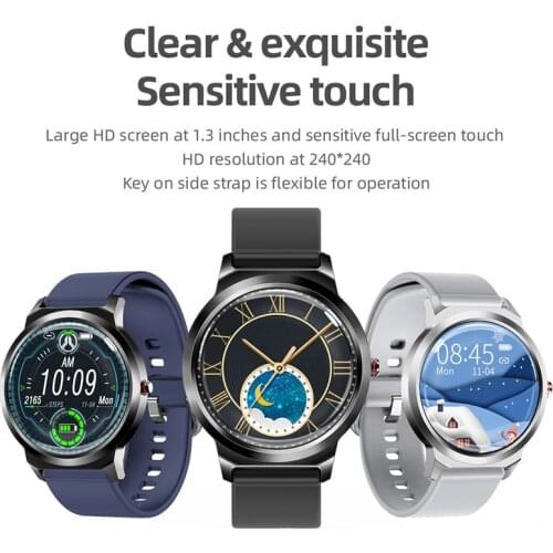 Best Gift to husband business smartwatch IP67 waterproof 1.28 inch full touch screen Heart Rate Blood Pressure For Android IOS