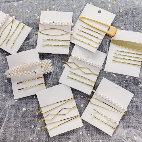 3Pcs/Set Pearl Metal Women Hair Clip Barrette Hairpin Hair Accessories Beauty Styling Tools Dropshipping New Arrival