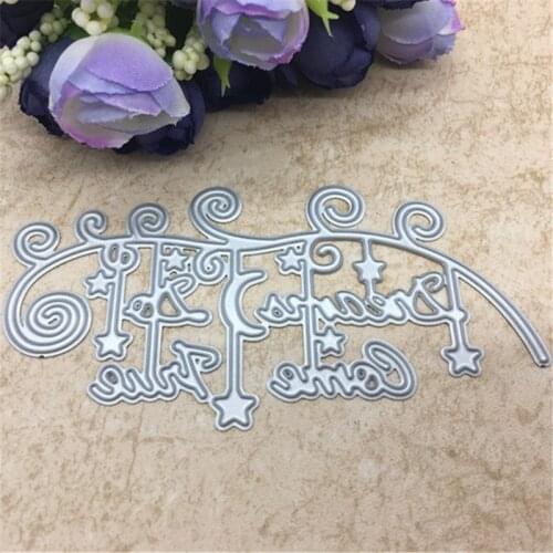 Letter Vine Metal Cutting Dies Stencils DIY Scrapbooking Album Decorative Embossing Folder Paper Cards Die Cutting Template