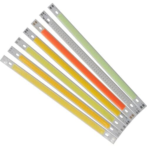 LED COB 200mm 10mm 7.87 inch 12v 10W Warm Nature White Blue Red Green Yellow for DIY light cob led Strip bar light bulb source