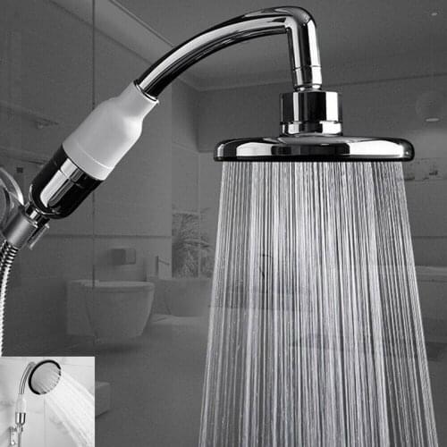 High Pressure Powerful Large Shower Head Water Saving Energy Bath Heads Dual Purpose Useful Stainless Steel Round Shower