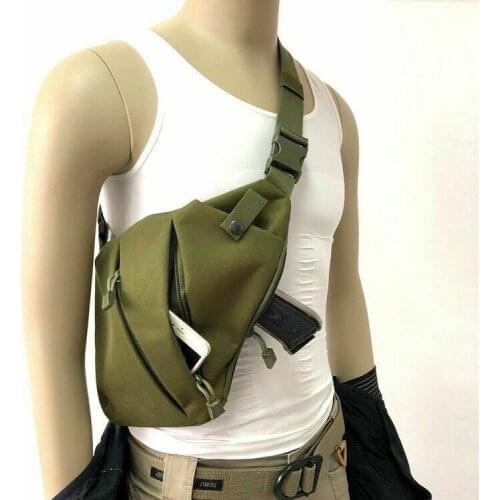 Mens Tactical Military Crossbody Shoulder Bag Camping Hiking Backpack Chest Pack Korean Style Messenger Bag Anti-Theft