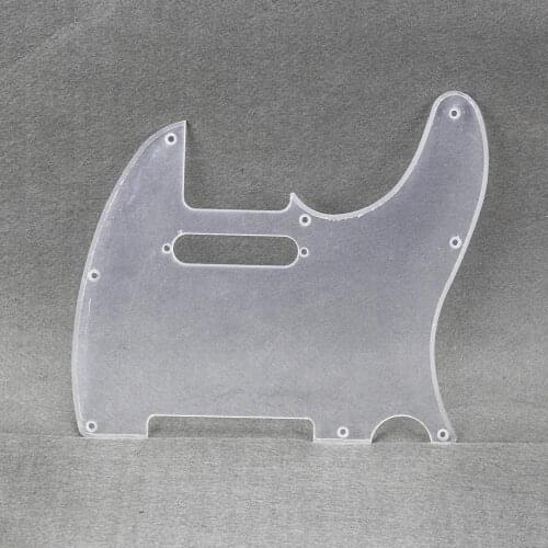 FLEOR TL Pickguard Guitar Scratch Plate Transparent 1Ply & Pickguard Screws for TL Style Guitar Parts