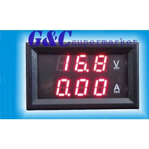 New DC 0-100V 20A Dual LED Digital Voltmeter Ammeter Voltage AMP Power diy electronics