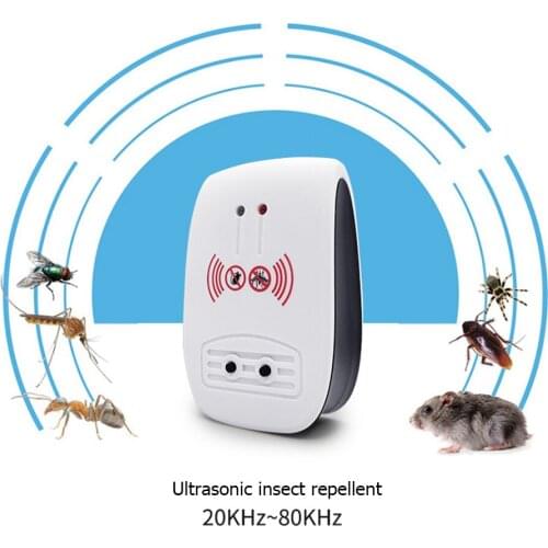 Portable Mosquito Repeller Mouse Insect Control Indoor Ultrasonic Electronic Repellent for Household Bedroom Decoration