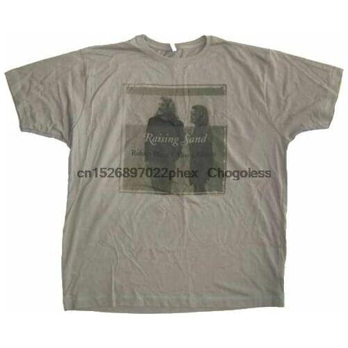 Robert Plant Alison Krauss Raising Sand Album Image Brown T Shirt New Official