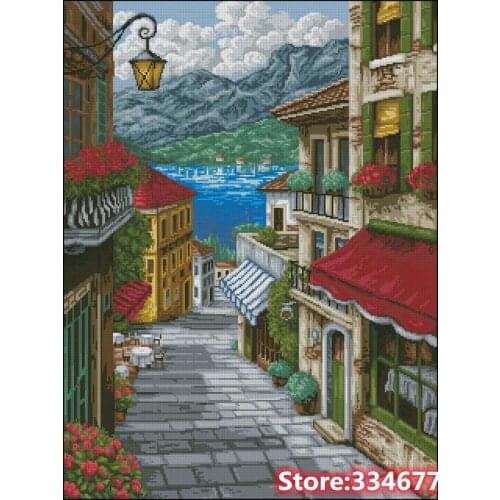 Romance Gallery Scene Sewing Kit Top Quality Embroidery Needlework 11CT 14CT Unprinted Art Cross Stitch Kits DIY Handmade Decor