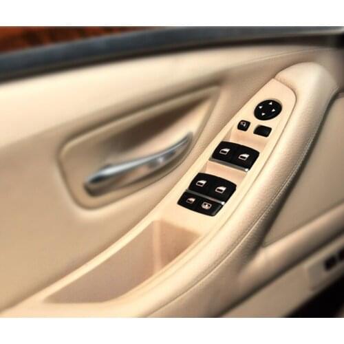 Left Door Handle Door Handle Car Inner Interior Window Switch Door Panel Handle Armrest Pull Cover For BMW 520 523 525 530 535