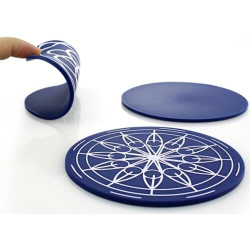 Silicone Pot Holders Thick Hot Pads for Kitchen Heat Resistant Non-slip Mat Bottle Opener Cup Mat Decoration Kitchen Accessories