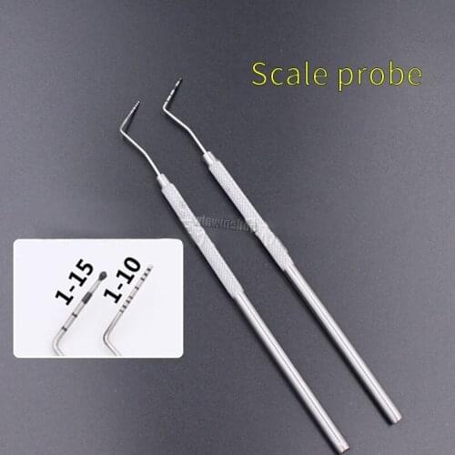 1 pcs Dental laboratory equipment Periodontal probe with Scaler Explorer Instrument Tool Endodontic Dentist Tools Dental Lab