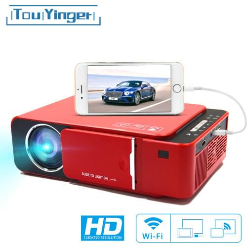TouYinger T6 Portable HD LED Projector ( Android Wifi Optional ) Video Beamer Support 4K Full HD 1080p Home Theater Cinema
