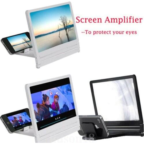 Universal Magnifier Glass Phone 3D Movie Screen HD Amplifier For Smart Phone Holders and Stands
