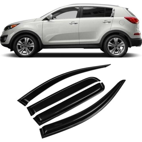 Window Visor Wind Rain Cap Sun Smoke Guard Deflector Vent Shade Raincoat Shelter For Kia Sportage 2011 2012 2013 2014 2015 2016