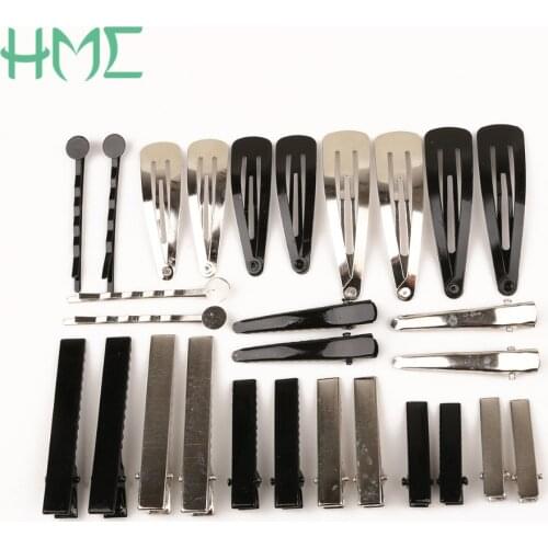 High Quality 20pcs/bag Iron Hair Ornaments Duckbill Folder Drop Waves Hairpins Base For Hair Clip Claw Findings Jewelry Making