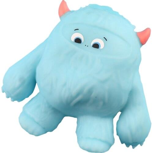 1 Pcs Snow Monster Decompression Squeeze Toys Silica Gel Snow Monster Relief Stress Doll Toy Squeezable Toy Adult Children Toys