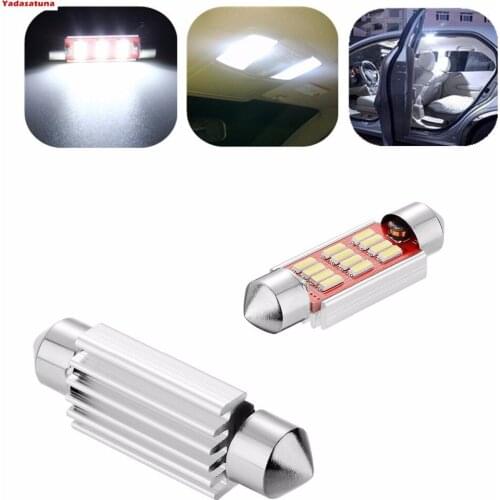 10*36 mm C5W 39mm 42mm 4014 LED Canbus no error Festoon Dome Interior coche LED luces lampara auto mapa techo lectura bombillas