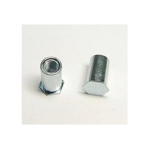 100Pcs M2 M2.5 M3 M4 M5 M6 PEM Nuts Blind Hole Standoff Carbon Steel Zinc Plated