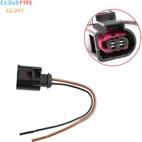 4D0971992 Car Engine Harness Motor Horn Plug Connector Wire 2 Pin For Volkswagen Passat Golf Je tta For Audi A3 A4 A5 A6 Q7 TT