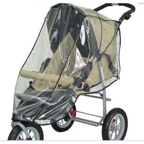 Baby Stroller Accessories Rain Cover Baby Tricycle Buggy Pram Raincoat Wind Poncho PVC Stroller Rain Cover for Baby Carriage
