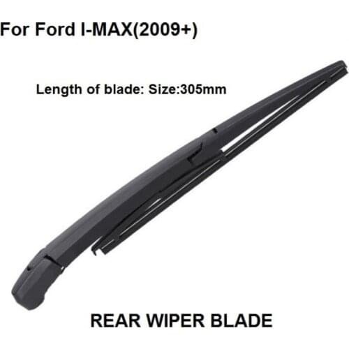 Car Styling Car Rear Windshield Wiper Blade Arm Set For Ford I-MAX 2009+ Rubber Size 305mm