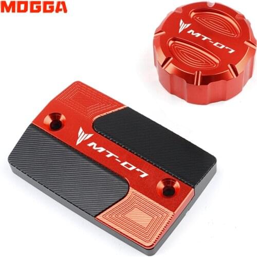 For Yamaha MT07 MT 07 2014-2020 2021 Newest Motorcycle Accessories CNC Rear & Front Brake Fluid Reservoir Cap Cylinder Cove