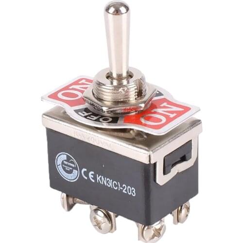 DPDT 6 Terminals ON/OFF/ON Toggle Switch Car Dash Light Parts Car Accessories