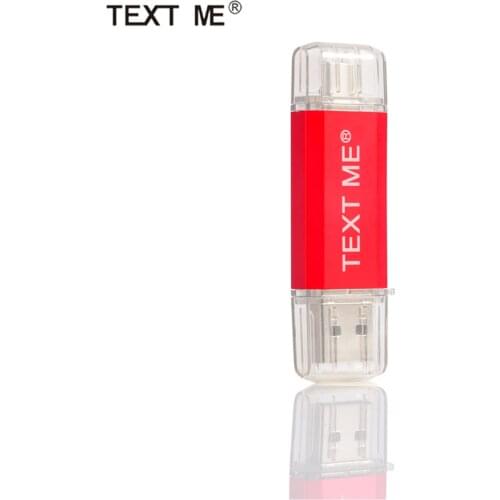 TEXT ME Creative and beautiful OTG USB Flash Drive Type C Pen Drive 64GB 32GB 16GB 8GB 4GBUSB Stick 2.0 Pendrive for Type-C