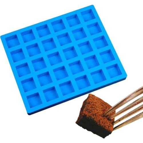 Food Grade Silicone Ice Cube Mold Multi-Purpose 30-Cavity Non-Stick Chocolate Tray Jelly Mold Kitchen Accessories Random Color
