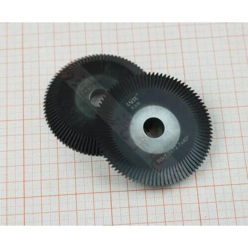 Raise 0011B TiN coating angle milling cutter 70x7.3x12.7x90T for copper and iron key cutting