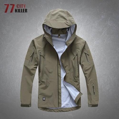 Camouflage Jacket Men Waterproof Breathable Military Clothing Hardshell Jackets Male Outdoor Hiking Climbing Windbreaker Coats