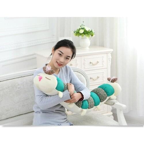 Middle lovely plush Caterpillar toy green Caterpillar design pillow gift about 120cm 2939