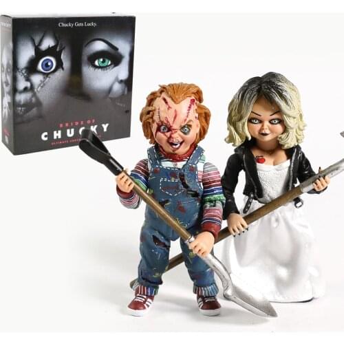 NECA Bride Of Chucky Tiffany Action Figure Gets Lucky Toy Horror Halloween Gift
