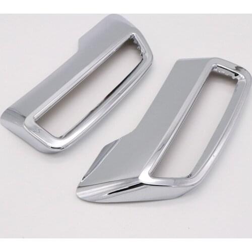 A Pair Chrome Rear Exhaust Muffler Tail End Pipe Trim Cover Stickers For Peugeot 3008 5008 2016-2019 Car Styling Accessories