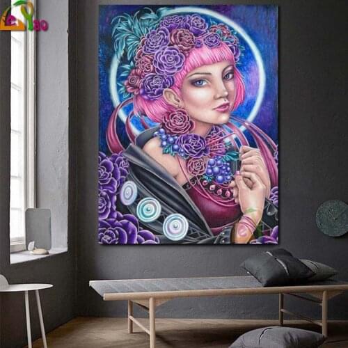 Full Drill Square Diamond Painting Diamond Embroidery Succulent Beauties Rhinestones Picture Mosaic Flower Woman Decor For Home