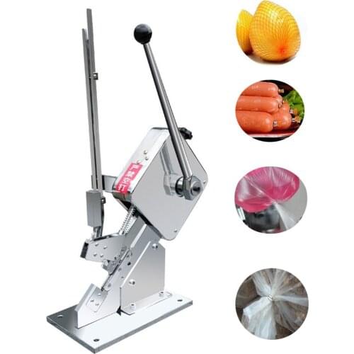 Manual U-Shape Double Sausage Clipper Machine Plastic Bag Fruit Bag Tying Machine With Buckles Sausage Clipping Machine1PC