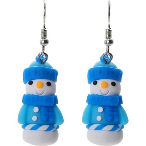 Earring For Women New Year Christmas Jewelry Women Santa Claus Snowman lovely Tree Bell Christmas Jewelry Christmas Gift