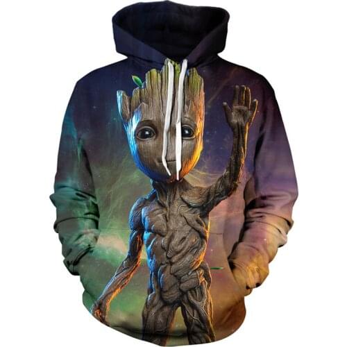 Guardians of the Galaxy Guards 3d printing man hoodies teens Fashion Sweatshirt Streetwear Cartoon Pullover cool Hoodie jacket