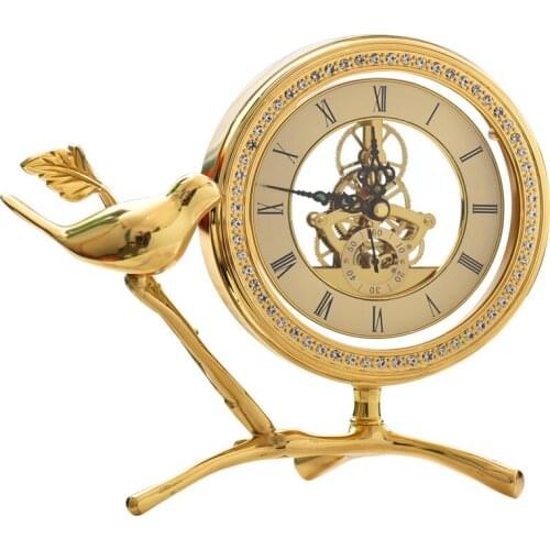 Creative Fashion Clock Living Room Desk Sitting Clock Bird Clock Watch Home Clocke