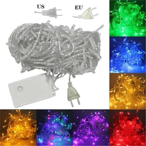 Outdoor Christmas light garland 100M, 50M, 30M, 20M, 10M, LED light garland for party decoration, garland for wedding