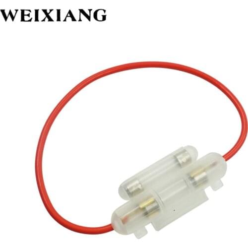 10x Universal Motorcycle In-line Fuse Holder Box 6x30 Double solder protection For Moped Scooter ATV Go Kart Motorbike E-bike
