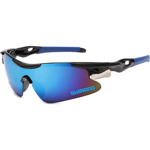 Shimano Outdoor Sport Cycling Eyewear Mountain Bike Bicycle Glasses UV400 Men Women Sports Sunglasses Hiking Running Windproof