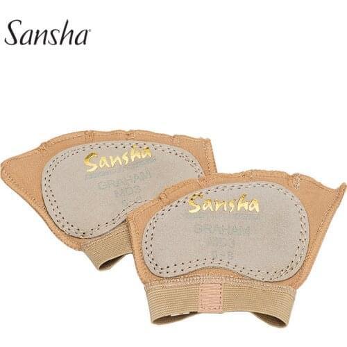 Sansha High Quality Dance Paws Protection Pad Leather Outsole Foot Thongs For Ballet Dance Choose Size According to Feet MD3