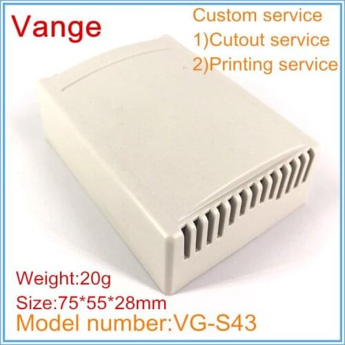 10pcs/lot electronic smoke detector box ABS plastic material project case enclosure 75*55*28mm made by mould